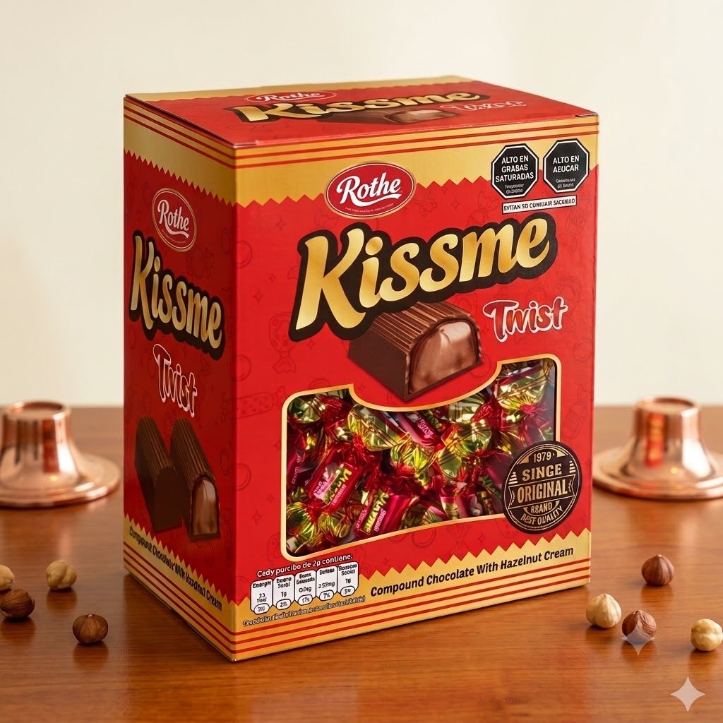 Rothe Kissme Double Twist Compound Chocolate
