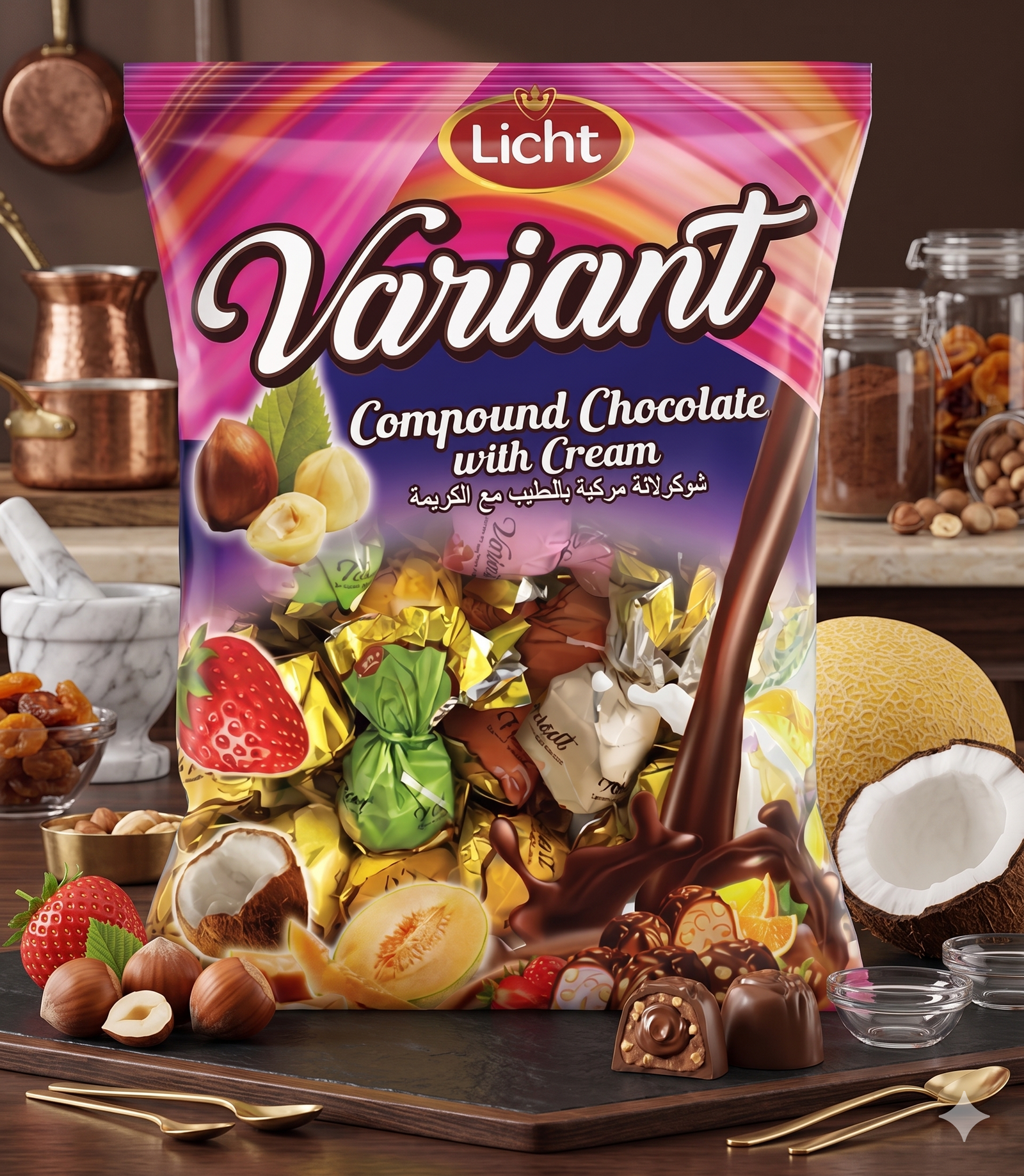 ROTHE LICHT VARIANT SINGLE TWIST COMPOUND CHOCOLATE — gallery 1